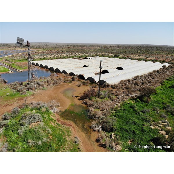 The tanks from the air