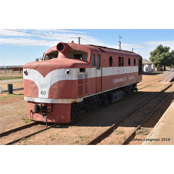 Marree is famous for the old trains on display