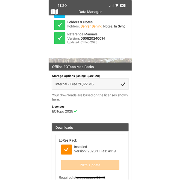 Screenshot from iPhone