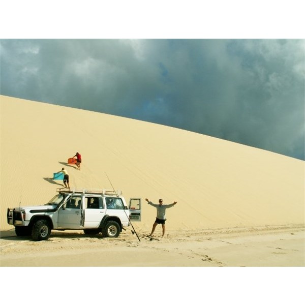 Enjoying the Dunes at Sandy Cape