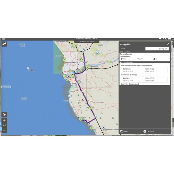 start, middle stop and destination