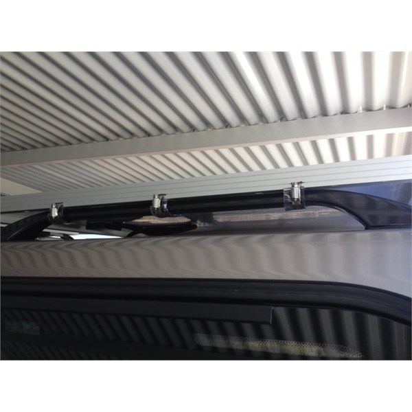 Rear panels attached to canopy roof bars