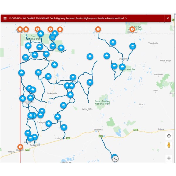 Closed roads