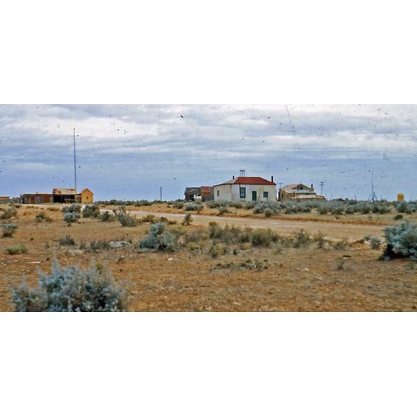 Nullarbor Station buildings in December 1954.