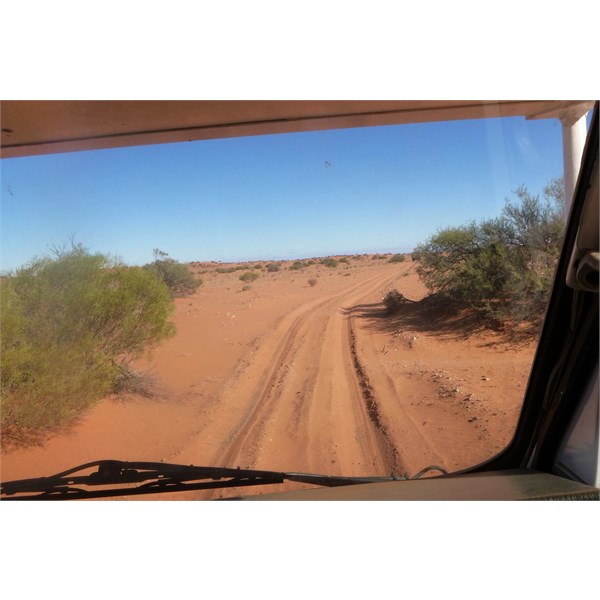 Between Wichelina and Andamooks via Mulgaria and the Lake Torrens track.