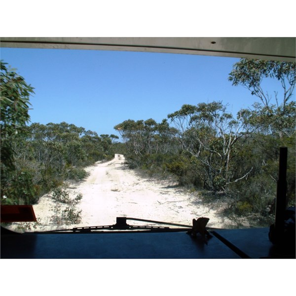 Travelling north from Israelite  Bay, 2006. 