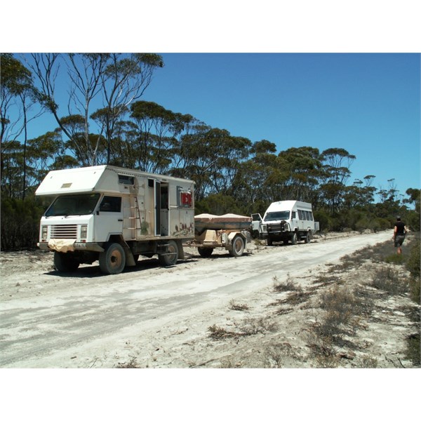 Travelling north from Israelite  Bay, 2006. 