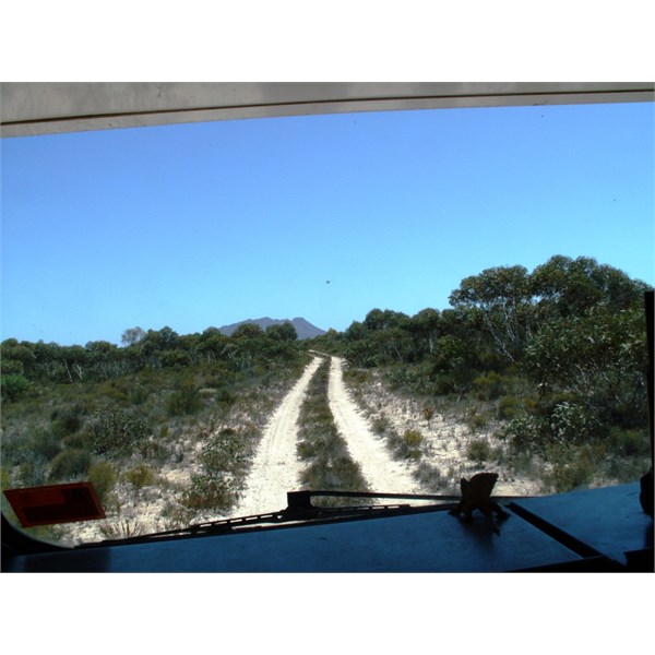 Travelling north from Israelite  Bay, 2006. 