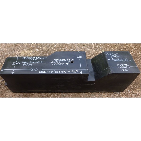 OKA rotomoulded water tank 130L
