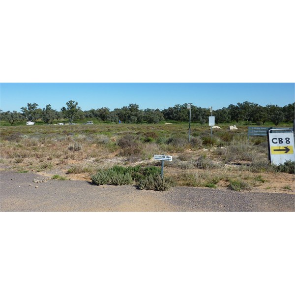 Innamincka July '26. Tour bus camp area from near the Inland Mission building.