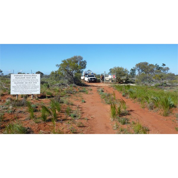 North gate Maralinga travelling north.