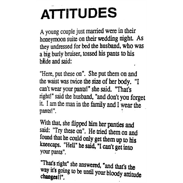 Attitudes