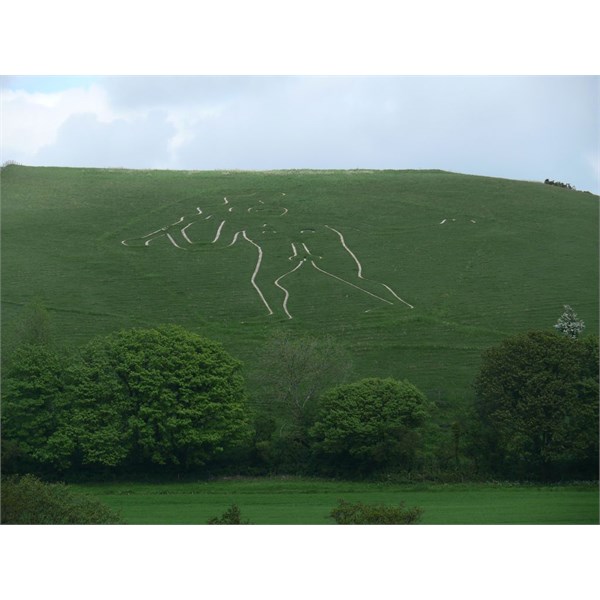 Cerne Abbas Giant in England, goes back hundreds or maybe thousands of years.