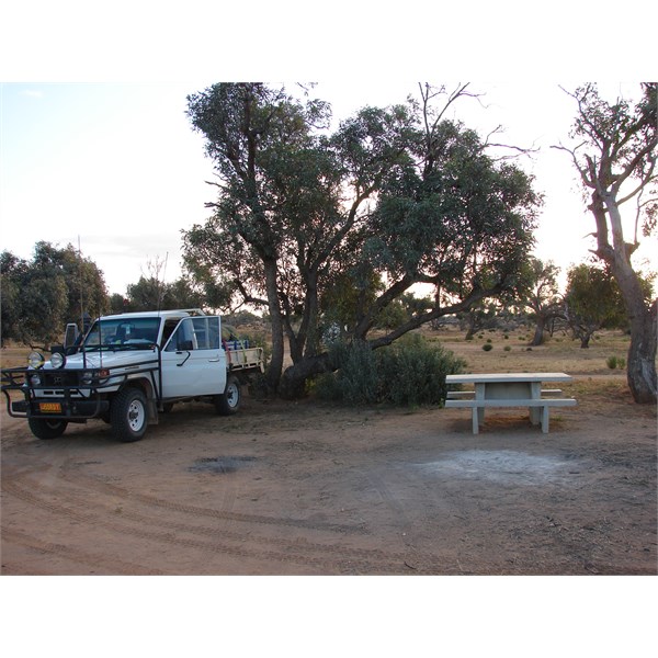 Campsite at Muloorina. June, 2011