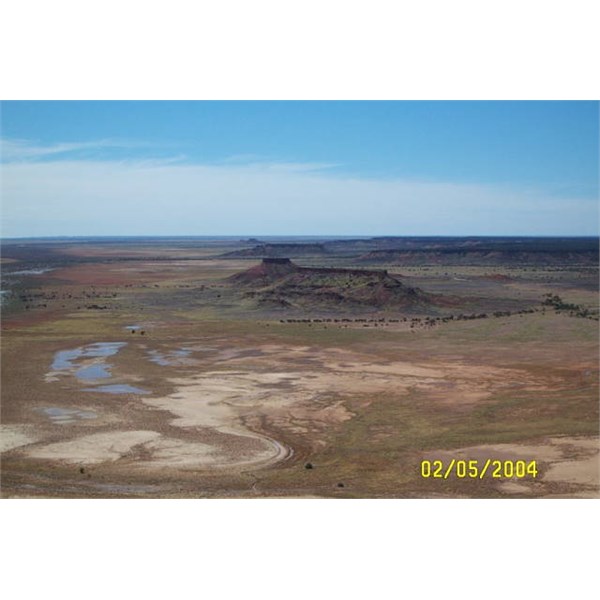 Mayne Range, near Old Mayne Pub. Diamantina River Qld