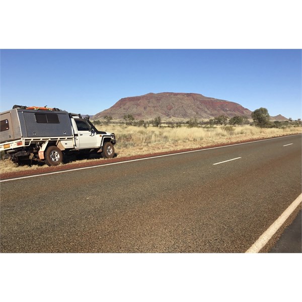 Mt Bruce, from Karijini Drive. June 18.