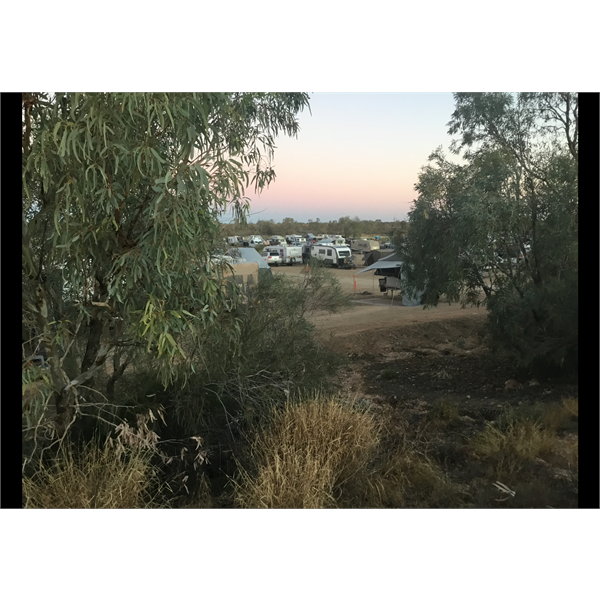 Birdsville Van Park, night before the Bash. 2021.