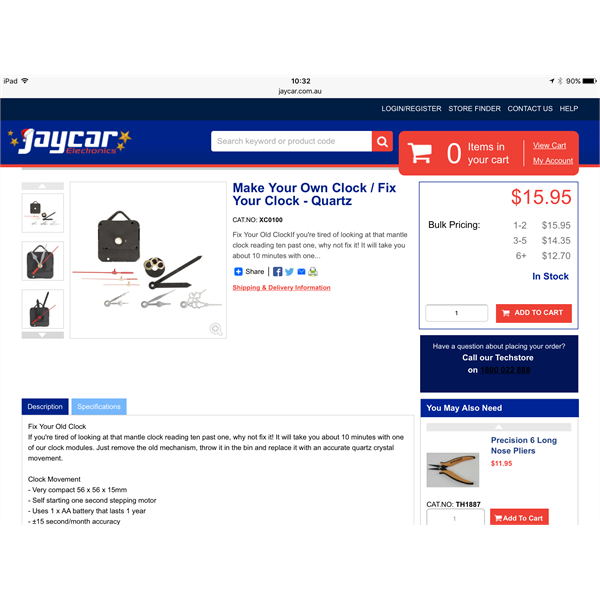 Jaycar Clock Kit