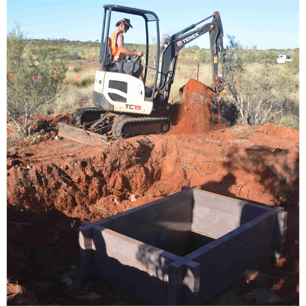 Digger at work