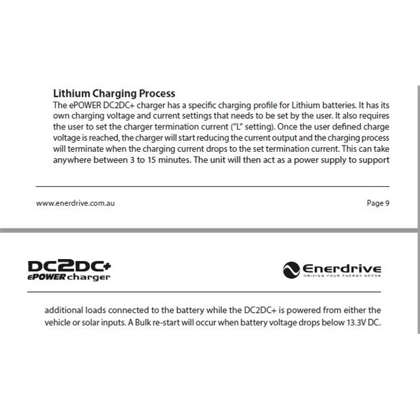 Enerdrive DC2DC lithium