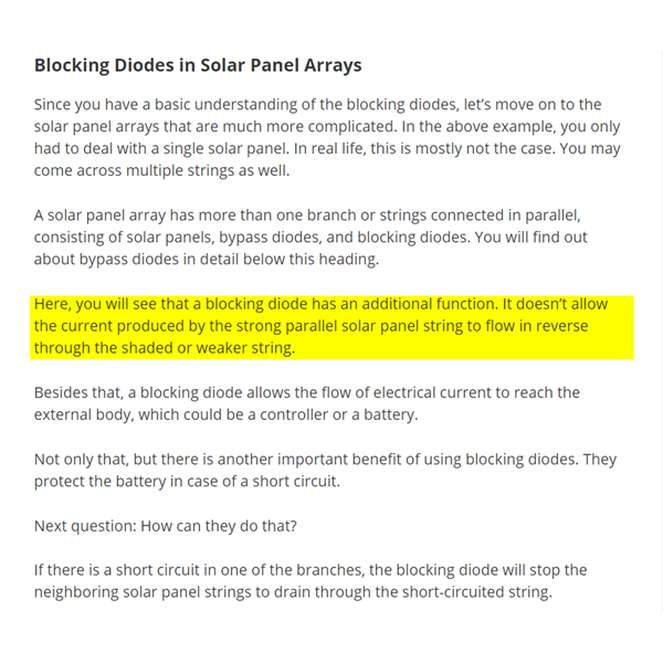 Blocking diode