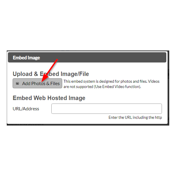 Embed Image Dialogue