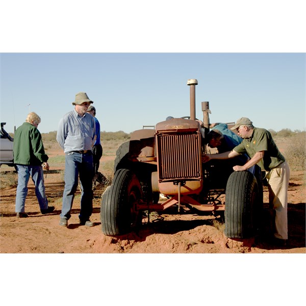 2004 Madigan Line near Camp 2 - Case tractor