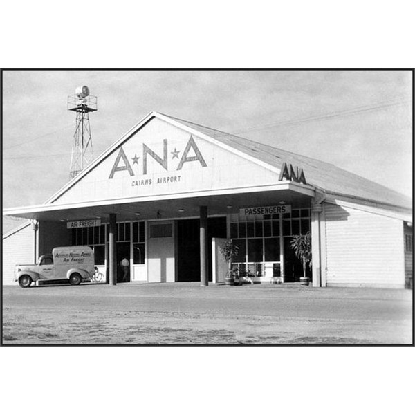 In the 1950s the Australian National Airways passenger terminal at Cairns was located in this converted hangar