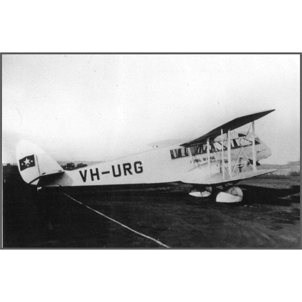 VH-URG named ''Golden West''. Sold to Holymans Airways in 1934, it received the name 'Yuptana'