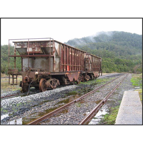 Abandoned railway trucks, Rosebery Station
