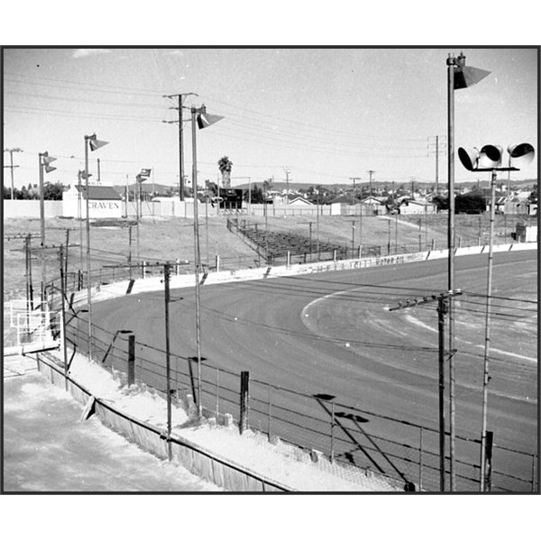 A section of the Rowley Park Speedway.