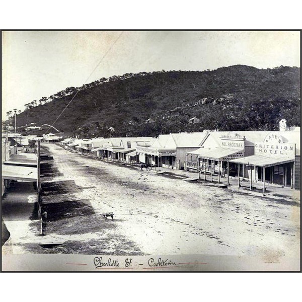 Range of shops operating in Cooktown 1880
