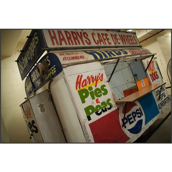 Harry's 1945 Cafe de Wheels now at Powerhouse Museum