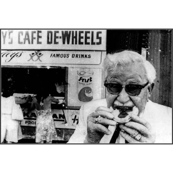 Colonel Sanders at Harry's Cafe de Wheels