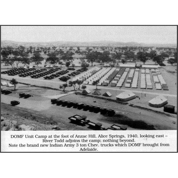 DOMF Unit Camp, Alice Springs, 1940