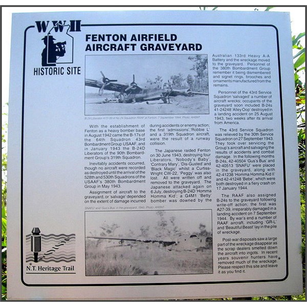Fenton Graveyard Sign