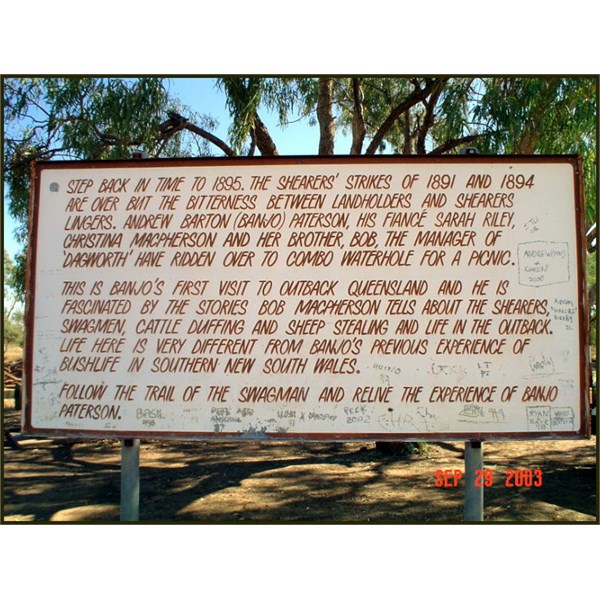 Combo Waterhole Sign