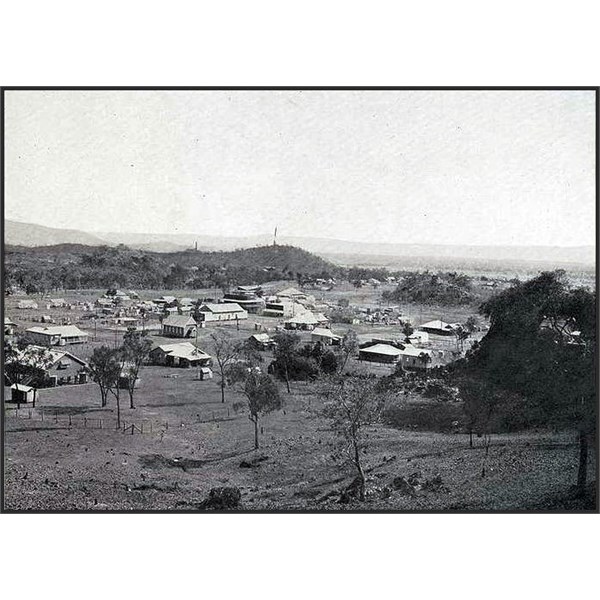 Elevated view of the mining town of Chillagoe 1924