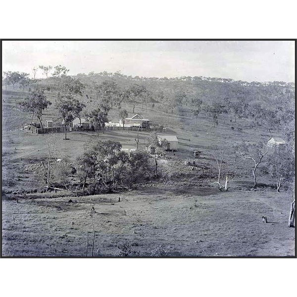 Griffith's mine from the hill close to the Linedale's house