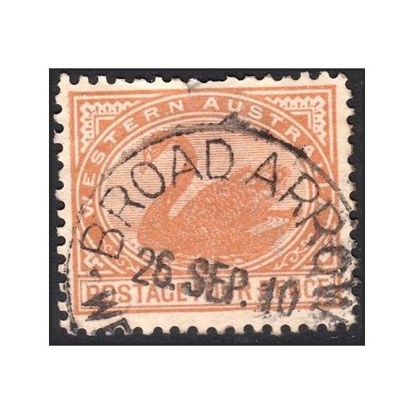 Western Australia 4d Swan Broad Arrow 1910