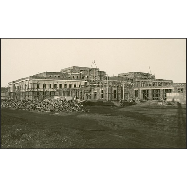 Old Parliament House during construction in 1923