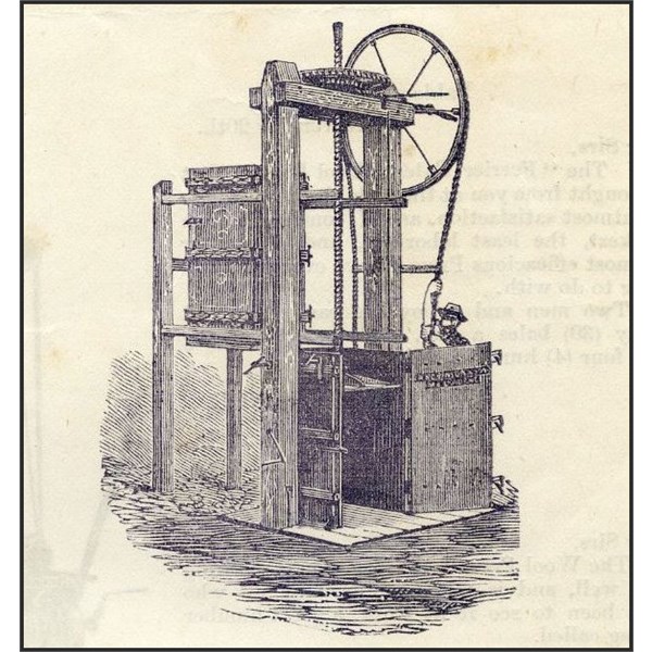 Robinson & Sons' Screw wool press