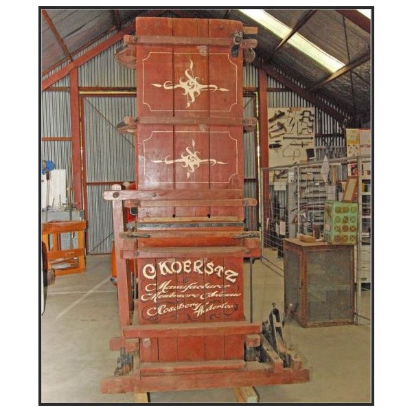 Koerstz wool press at Mudgee Historical Society