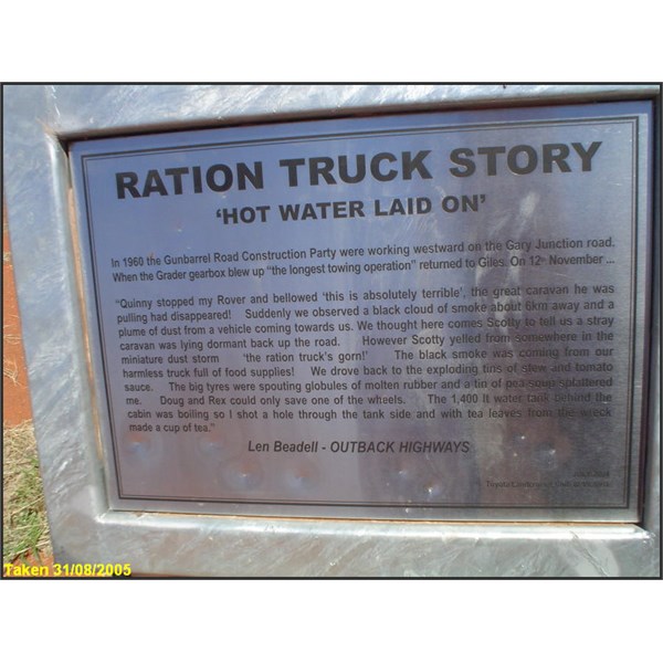 Ration Truck Info