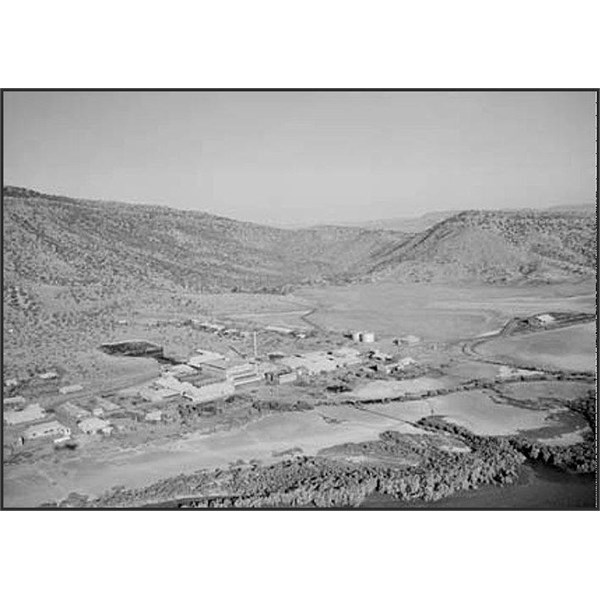 Aerial view of Wyndham and the meatworks