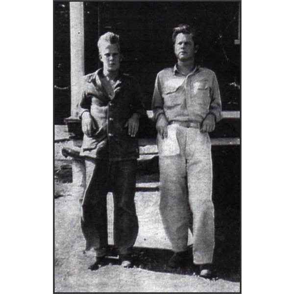 Wilson & Crossan recovering in Burketown, Dec 1942