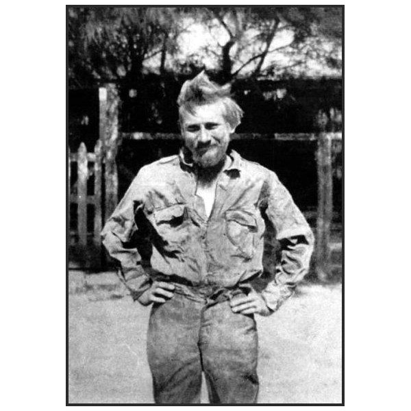 Grady Gaston after his rescue In front of the Boroloola Police Station, May 1943
