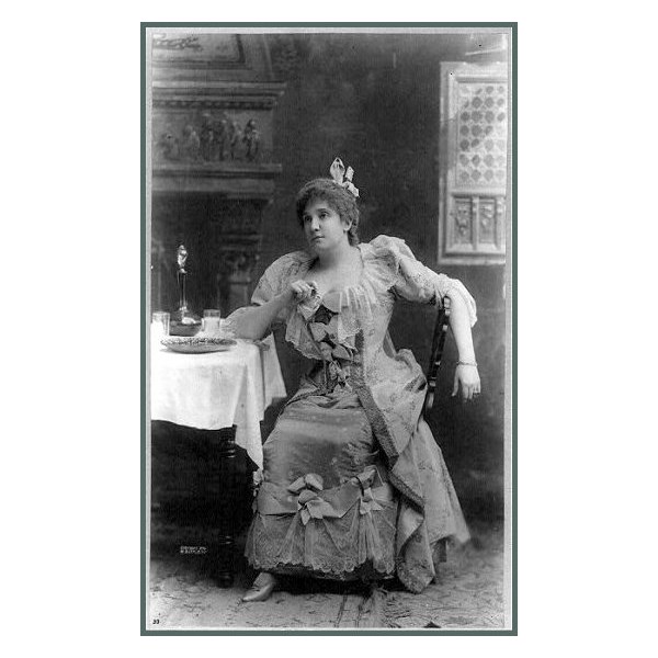 Nellie Melba in costume, circa 1896