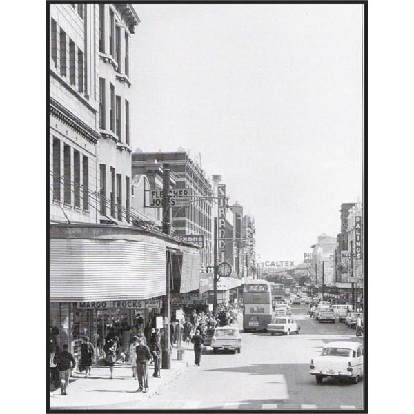 A bustling Hunter Street, 1968.