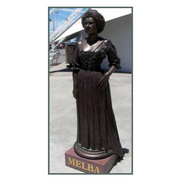 Statue of Melba at Waterfront City, Melbourne Docklands